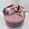 Pink Round Daybed