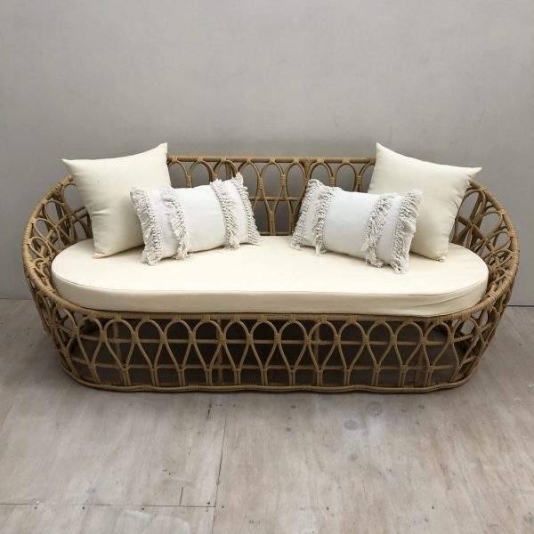cane 3 seater couch