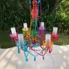 colourful boho chandelier