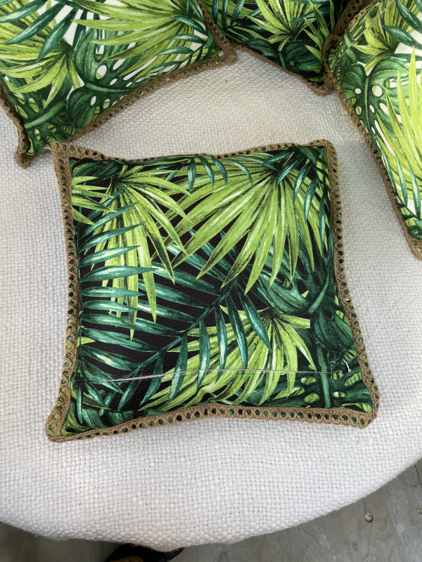 green palm cushion