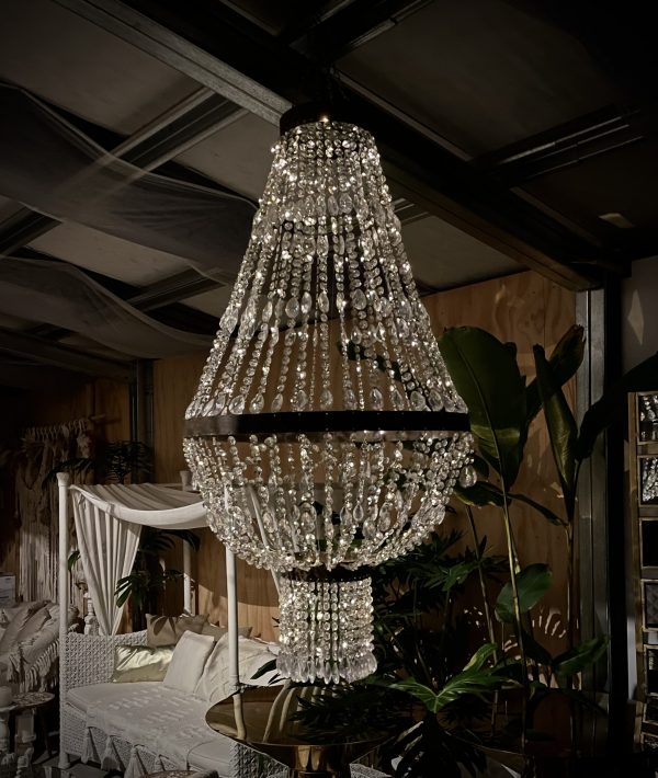 hand made crystal chandelier