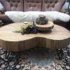 rustic curved table