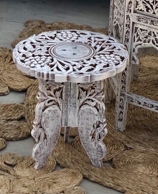 small carved cake stand
