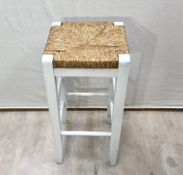 white and rattan barstool in newzealand