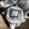 xl grey tufted floor cushion