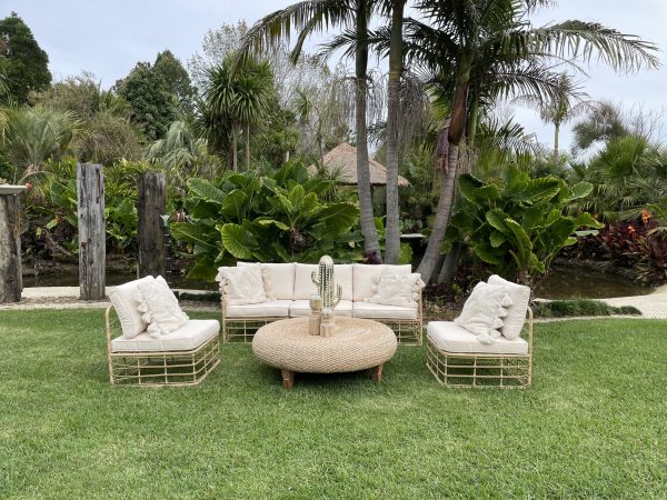 outdoor wooden sofa set